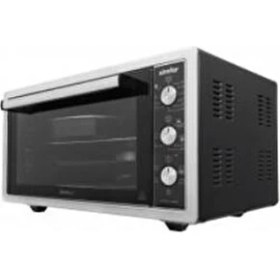 Resim Simfer 4507 Inox 45 Lt Köşeli Fırın Turbo Pişirme Özelliği ile Kompakt Tasarım Sunuyor 