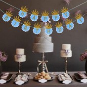 Resim NessiWorld Simli Happy Birthday Flama Dekor 3 Metre Mavi Renk 