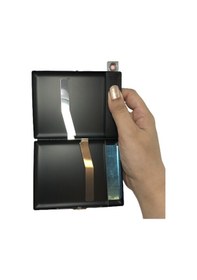 Resim Usb Şarjlı Metal Çakmaklı Kısa Sigara Tabakası 