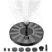 Resim Geeksen Güneş Enerjili Yüzen Bahçe Çeşmesi - 6 Nozullu Mini Su Fıskiyesi, Kuş Banyosu Ve Balık Tankı İçin 