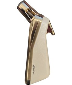 Resim Parmida Tek Torch Pürmüz Beyaz - Gold Metal Puro Çakmağı 