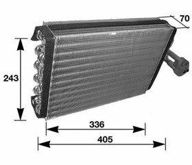 Resim MAHLE AE36000S | / Evaporatör 202 (Ae36000s) 