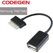 Resim Codegen Samsung Galaxy TAB/TAB2 USB Çevirici Siyah OTG Kablo 