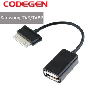 Resim Codegen Samsung Galaxy TAB/TAB2 USB Çevirici Siyah OTG Kablo 