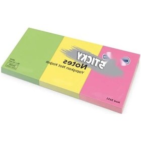 Resim Neon Renkli Yapışkanlı Not Kağıdı, 3 Paket, 35x51mm 0.004 M - 0.012 M 