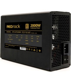 Resim Redrock 2000 Watt Mining Power Supply -(YENİ SESSİZ MODEL)-80 Gold - Psu Miner 
