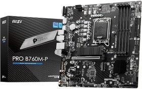 Resim MSI PRO B760M-P Intel B760 Soket 1700 DDR5 6800(OC) MHz mATX Gaming (Oyuncu) Anakart 