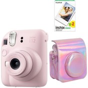 Resim Fujifilm Instax mini 12 20 Filmli ve Parlak Kılıflı Pembe Fotoğraf Makinesi 