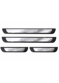 Resim Honda Civic 3d Krom + Abs Kapı Eşiği Koruma Edition Line 2001-2020 Arası 4 Prç. P. Çelik Parlak 