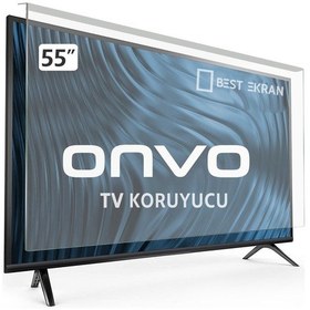 Resim Bestekran Onvo Uyumlu Ov55350 Tv Ekran Koruyucu - Onvo Uyumlu 55" Inç Tv Ekran Koruyucu 