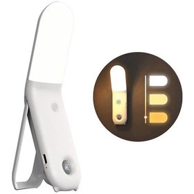 Resim Powermaster Pm-26763 Üç Renkli Hareket Sensörlü Masa Gece Lambası Ayarlanabilir Işık Beyaz 