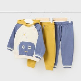 Resim Mayoral erkek bebek pullover pantolon 3 lü set 2822 - BEJ / 12 ay 