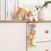Resim Sevimli Reçine Kedi Figür - Anne & Yavru Kedi Heykeli, Oturma Odası, Masa veya Giriş için Yaratıcı Ev Dekorasyonu, Noel, Cadılar Bayramı, Sevgililer Günü, Mezuniyet, İç/Dış Mekan Kullanımı için Mükemmel, Elektrik Gerektirmez, Kedi Dekoru, Nadirlik ve Merak, Oturma Odası için Dekoratif Süsleme, Ev Dekorasyonu için Süs, Ev Dekorasyonu Ürünü, Oturma Odası için Süs, Daire için Dekorasyon, Ev Dekorasyonu için Heykeller, Cadılar Bayramı Dekorasyonu, Dekoratif Yenilik, 3D Baskılı Oyuncak 