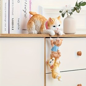 Resim Sevimli Reçine Kedi Figür - Anne & Yavru Kedi Heykeli, Oturma Odası, Masa veya Giriş için Yaratıcı Ev Dekorasyonu, Noel, Cadılar Bayramı, Sevgililer Günü, Mezuniyet, İç/Dış Mekan Kullanımı için Mükemmel, Elektrik Gerektirmez, Kedi Dekoru, Nadirlik ve Merak, Oturma Odası için Dekoratif Süsleme, Ev Dekorasyonu için Süs, Ev Dekorasyonu Ürünü, Oturma Odası için Süs, Daire için Dekorasyon, Ev Dekorasyonu için Heykeller, Cadılar Bayramı Dekorasyonu, Dekoratif Yenilik, 3D Baskılı Oyuncak 