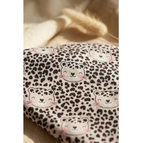 Resim Babydonat Baveta Sıvı Geçirmez Uzun Kollu Bebek Mama Önlüğü - Leopar Desenli, Cepli ve Leke Tutmaz Blw Önlüğü 6-24 Ay 