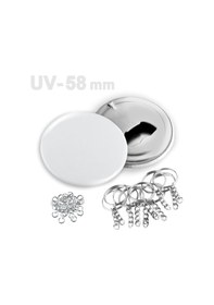 Resim 58 Mm Uv Baskıya Uygun Buton Şişe Açacağı Anahtarlık Vg58uvan 250 Adet 