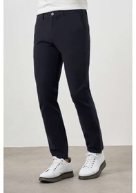 Resim Morven Erkek Lacivert Pamuk Yan Cep Slim Fit Chino Pantolon 24ks003016200 Lacivert 