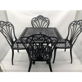 Resim Aluminyumdokumcu Döküm Lale Sandalye 75 Kare Masa 