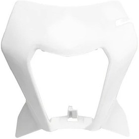 Resim Chuangyinshop White Profesmotor Enduro Motorcycle Headlight Plast Mask Exc Sıx Days 690 R 2012-2021 Smc R Dayanıklı Pp Malzeme Araç Spesifik 