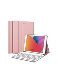 Resim NovStap Apple Uyumlu iPad Air 3 10.5 inç / Pro Bluetooth Klavyeli Kılıf Kalem Bölmeli 