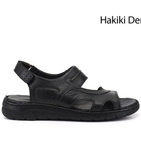Resim Gönderi(R) Gönderi R Erkek Siyah Ayarlanabilir Cırt Bantlı Hakiki Deri Sandalet Dyma83242831 