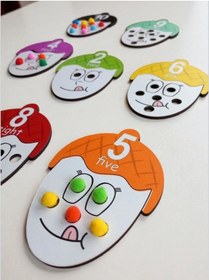 Resim Meşe Palamudu Sayı Ve Miktarlarını Öğreniyorum Ahşap Oyuncak 