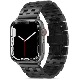 Resim Ardemix Watch Ultra 49mm Kordon Uyumlu Krd-20 Metal Strap Kayış Clo- Siyah 