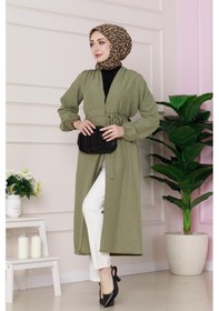 Resim Sevitli Yandan Bağlamalı Mevsimlik Kap-yeşil-4829 Yeşil 