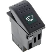 Resim Allestock Universal Silecek Düğmesi Anahtarı 3 Pin Rocker Switch Buton - Ampullü 12V 