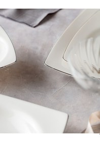 Resim Nova 6 Kişilik 24 Parça Yemek Takımı - Beyaz/silver 8684427193525 Çok Renkli 