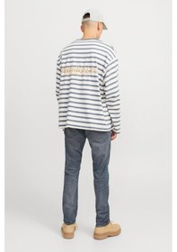 Resim Jack & Jones Jjıglenn Erkek Slim Fit Jean Pantolon Jjıcon Jj 619 Noos Gri 