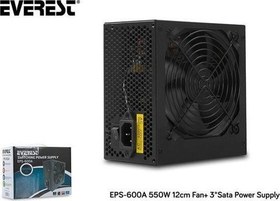 Resim Everest EPS-600A 600W 12CM Fsn 4 Sata Aktif Pfc Güç Kaynağı Power Supply 