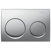 Resim Geberit Alpha20 Kumanda Paneli, Mat Krom, Çift Basmalı - 115.040.46.5 