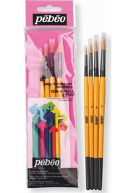 Resim Pebeo Fırça Seti Yuvarlak Uçlu 1-3-5-7 4 Lü Set 1 