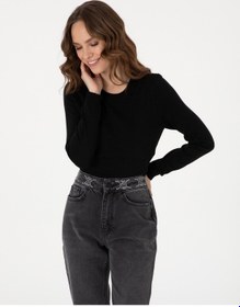 Resim Pierre Cardin Kadın Siyah Kazak /triko 50315758-vr046 Siyah 