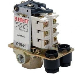 Resim Element Hidrofor Basınç Şalteri 4-16 Bar Tahliyeli Trifaze 1/2 Bağlantılı 
