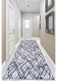 Resim Aslan Home Gri Modern Yumuşak Yıkanabilir Kaymaz Taban Dört Mevsimlik Salon Banyo Balkon Gençodası Kesme Yolluk Gri 