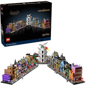 Resim LEGO® Harry Potter™ Diagon Yolu Büyücü Mağazaları 76444 - Yetişkinler için Koleksiyonluk Yaratıcı Sergileme Modeli Yapım Seti (2750 Parça) 