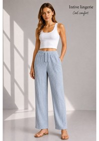 Resim Intive Cool Comfort Müslin/waffle Kumaş İç Göstermez Pamuklu Nefe Bebe Mavisi 