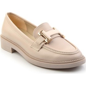 Resim Bambi Bej Kadın Loafer Ayakkabı K01216100009 Bej 