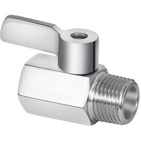 Resim Duş Başlığı Kapatma Vanası, 304 Paslanmaz Çelik Mini Küresel Vana, 1 Paket 