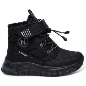 Resim 015 Çocuk Okul Öncesi Işıklı Kar Botu Siyah 