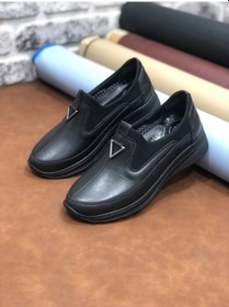 Resim Umut Marяka Hakiki Deri Tam Ortopedik Hafif Yumuşak Kadın Anne Ayakkabısı Siyah 