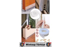 Resim Premium Kapı Altı Pencere Rüzgar Toz Isı Böcek Haşere Önleyen Rüzgar Kesici Bant 3 Metre 4 Adet 