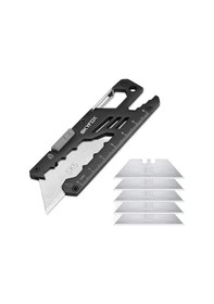 Resim Ximistore9 7'li Çok Amaçlı Taşınabilir Çakı - Anahtarlık, Şişe Açacağı, Cetvel Ve Yedek Bıçak İçeren Kamp & Ofis Aleti 