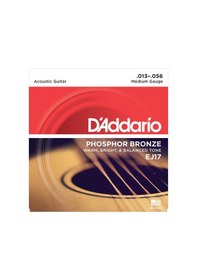 Resim D'addario Ej17 Phosphor Bronze Akustik Gitar Tel Seti - 13-56 Med 