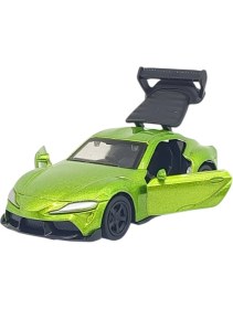 Resim Vardem Çek Bırak Metal Küçük Arabalar 8 cm - 6411A - Yeşil 