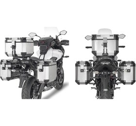 Resim Gıvı Pl4114cam Kawasakı Versys 650 15-24 Yan Çanta Taşıyıcı 70l - Su Geçirmez Motosiklet Arka Koltuk Çantası 