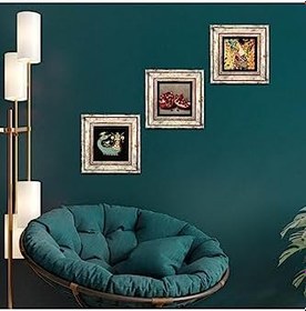 Resim Pinecone Stone Gustav Klimt Yelpazeli Kadın, Şahmeran, Nar Taş Duvar Tablosu - Çerçeveli Taş Tablo - Dekoratif Duvar Sanatı - Modern Ev ve Ofis Duvar Dekoru K3-1025 