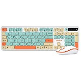Resim Polosmart PSK12 Kablosuz 2.4 Ghz Pilli Klavye - Mouse Set Beyaz 